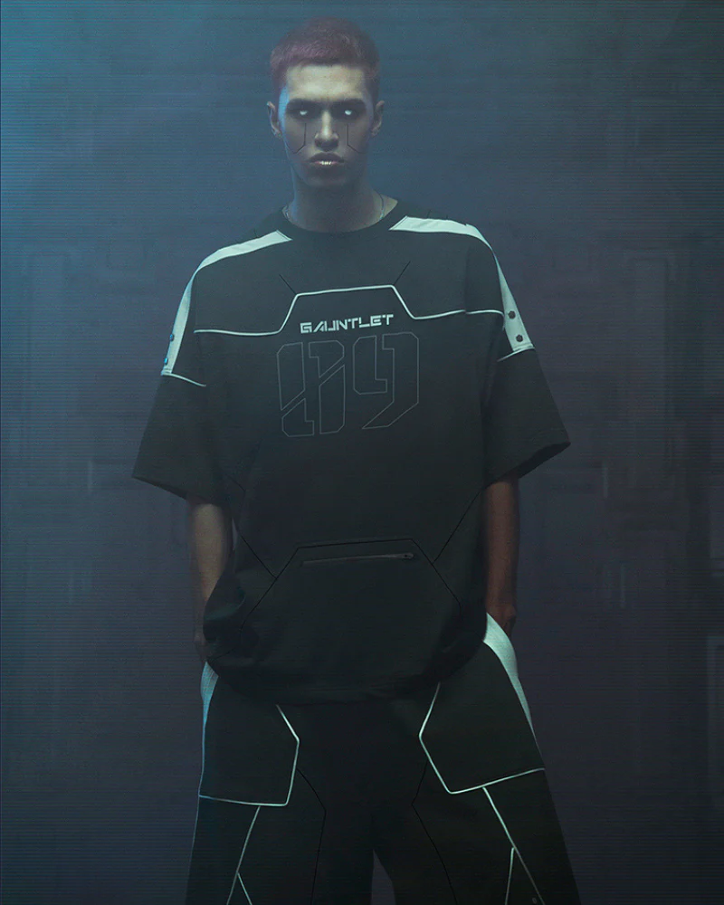 XIPHEVIL Cyberpunk Outfits Star Alliance 09 Sports T-Shirt - Image 5