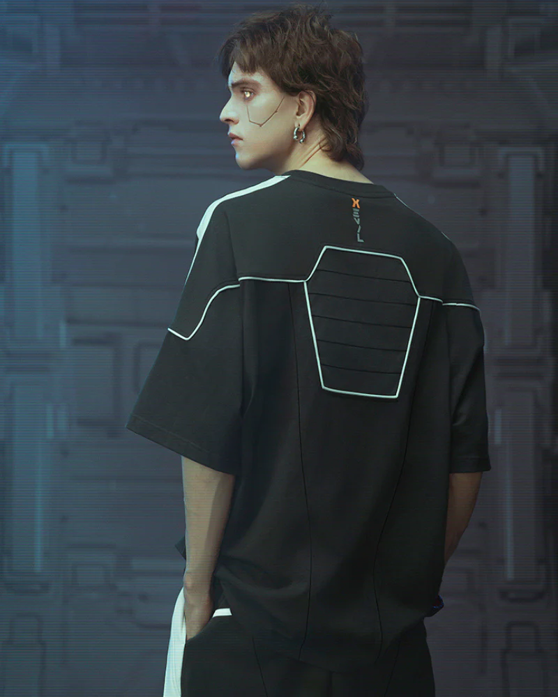 XIPHEVIL Cyberpunk Outfits Star Alliance 09 Sports T-Shirt - Image 6