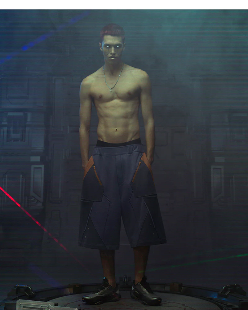 XIPHEVIL Cyberpunk Outfits Star Alliance Sports Shorts - Image 11