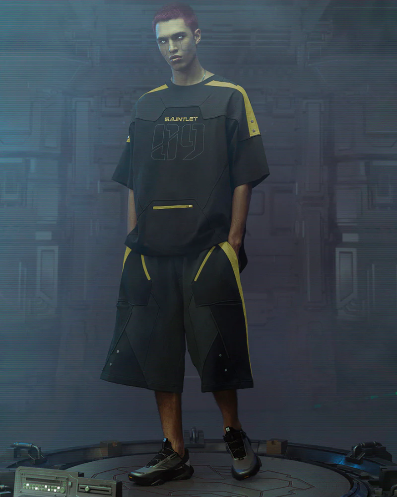 XIPHEVIL Cyberpunk Outfits Star Alliance Sports Shorts - Image 16