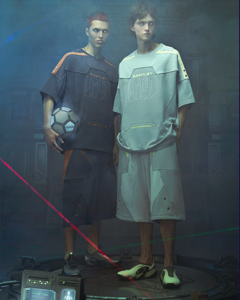 XIPHEVIL Cyberpunk Outfits Star Alliance Sports Shorts - Image 2