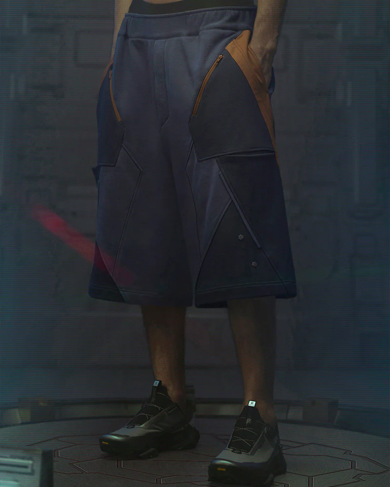 XIPHEVIL Cyberpunk Outfits Star Alliance Sports Shorts - Image 9