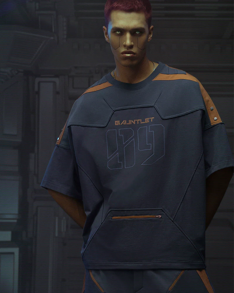 XIPHEVIL Cyberpunk Outfits Star Alliance Sports T-Shirt - Image 10