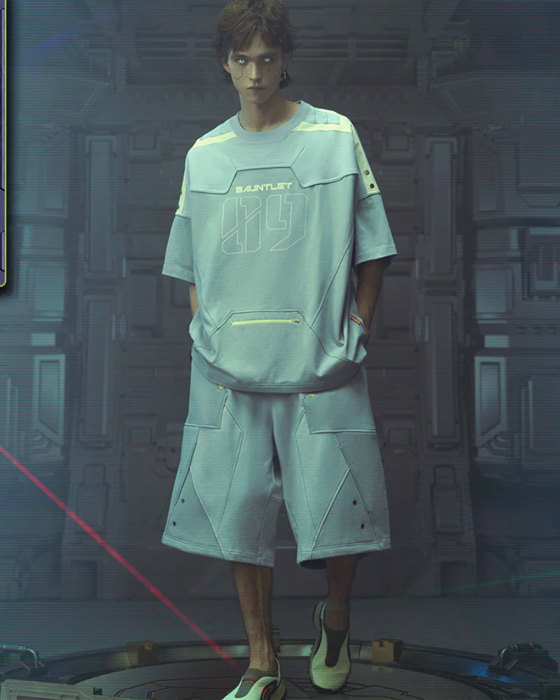 XIPHEVIL Cyberpunk Outfits Star Alliance Sports T-Shirt - Image 5