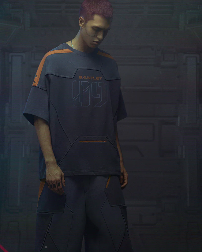 XIPHEVIL Cyberpunk Outfits Star Alliance Sports T-Shirt - Image 9