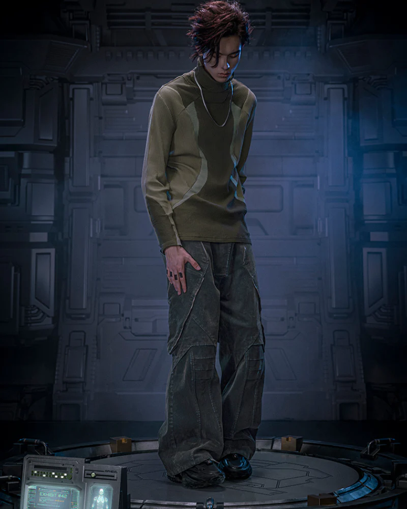 XIPHEVIL Cyberpunk Outfits Unisex Turtleneck Sweatshirt - Image 16