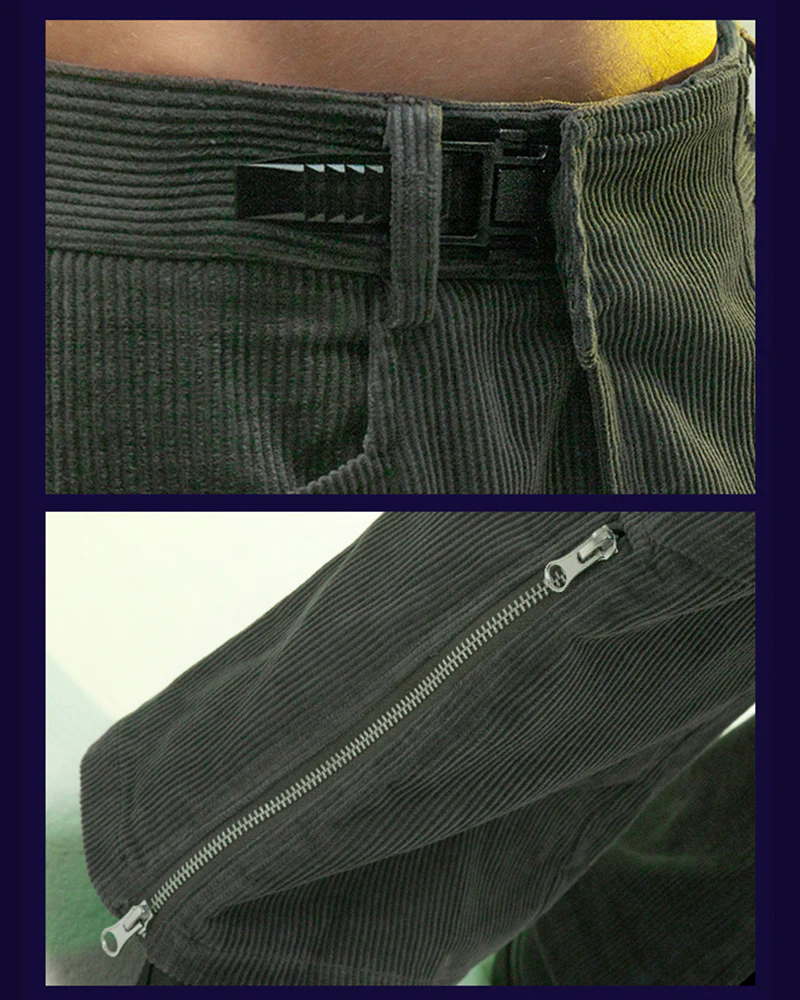 XIPHEVIL Cyberpunk Shadow Patrol Corduroy Pants - Image 10