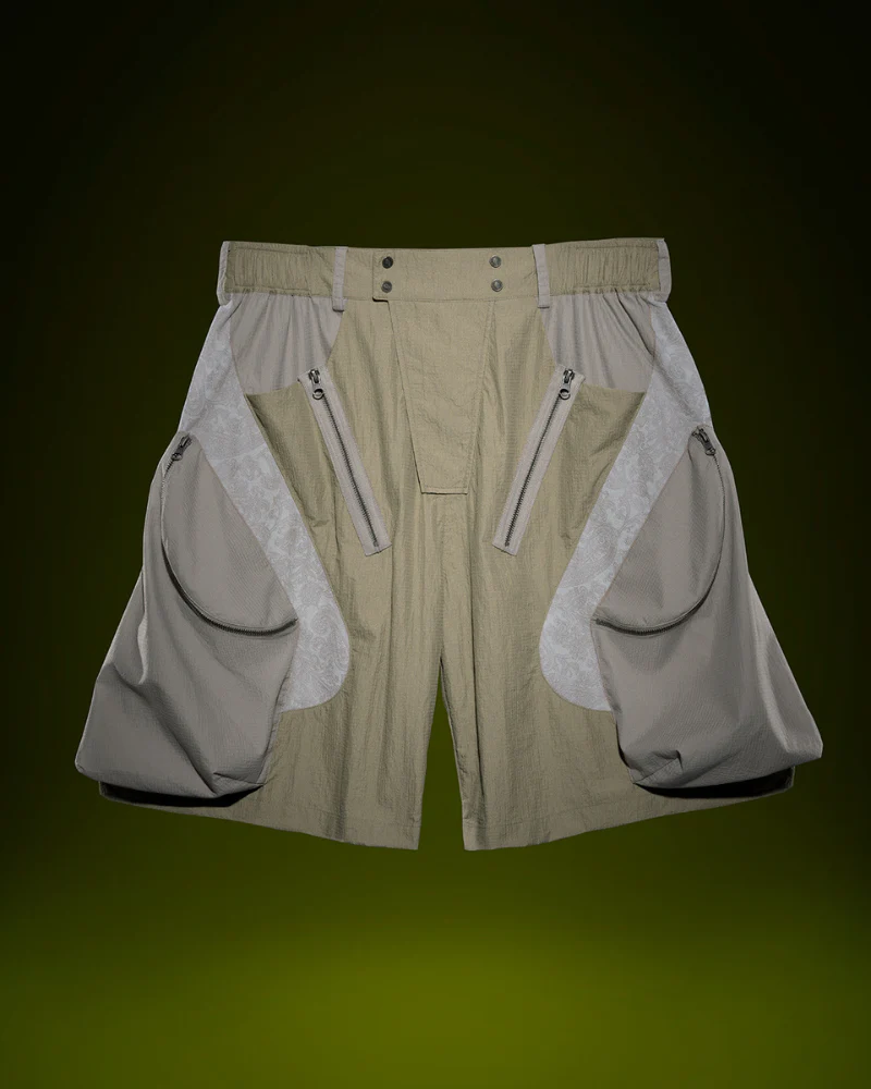 XIPHEVIL Cyberpunk Street-Style Star Arc Cocoon Pocket Shorts - Men - Image 7