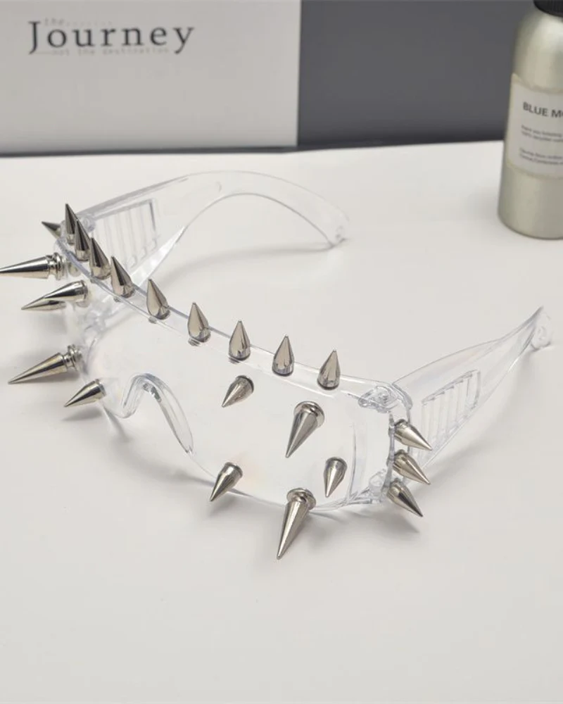 Y2K Rivet Rock Punk Sunglasses - Image 8